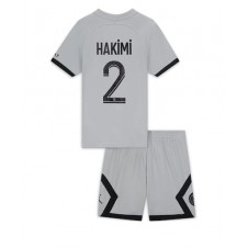 Paris Saint-Germain Achraf Hakimi #2 Bortaställ Barn 2022-23 Korta ärmar (+ Korta byxor)